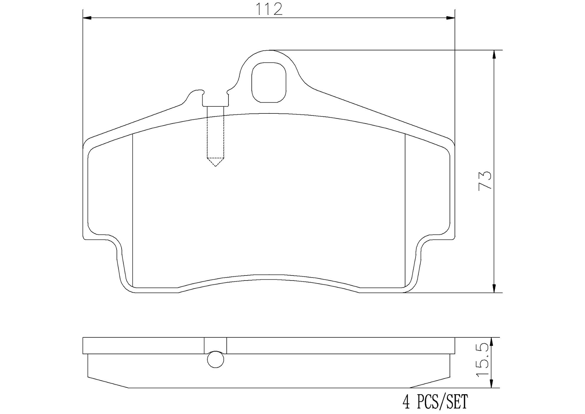 Porsche Disc Brake Pad Set - Rear (Ceramic) 98635293910 - Brembo P65008N